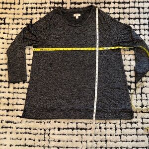 Style & Co. Dark Gray Crewneck Sweater Tunic style